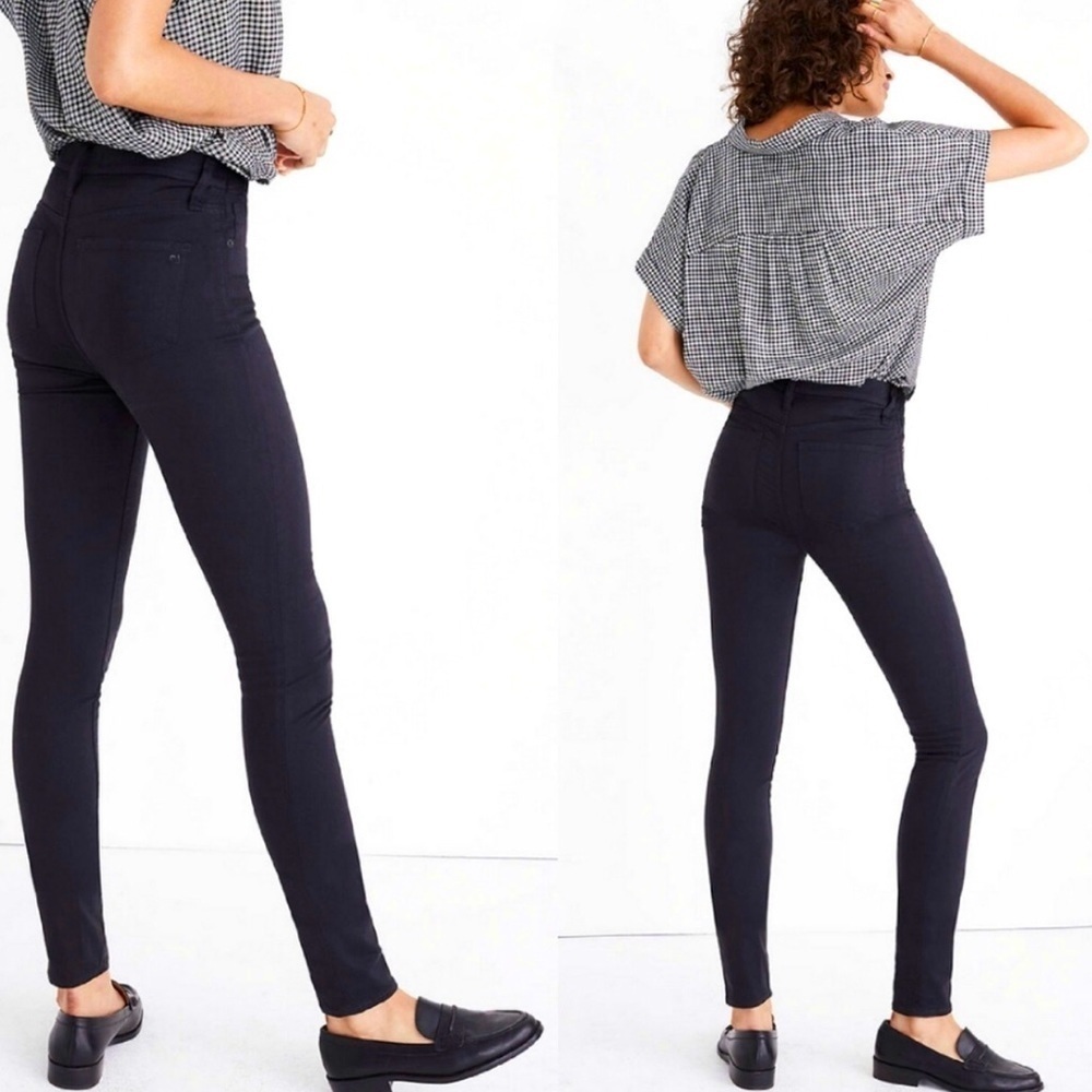 MADEWELL 9" High-Rise Skinny Sateen Jeans